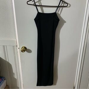 PLT Black Long Tight Dress
